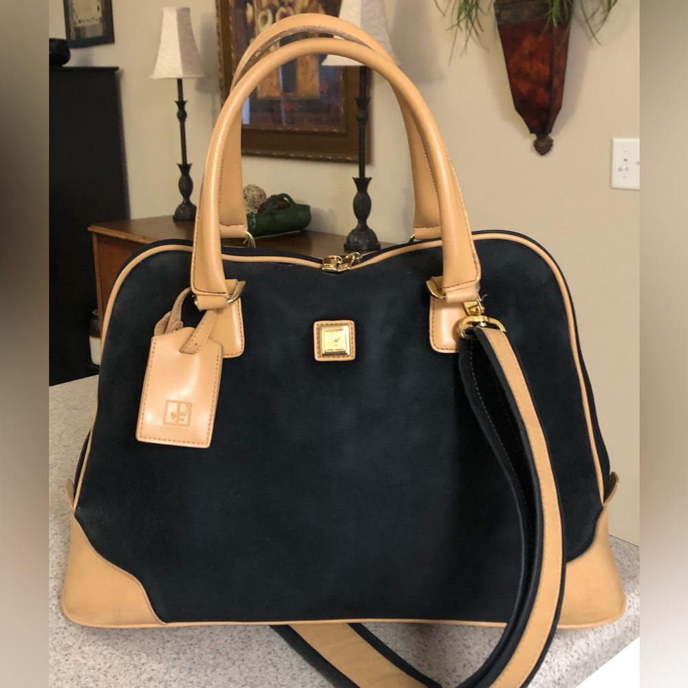 FINAL 80’s TRUE vintage. DVF weekend bag, nearly mint! Desirable, Black! Locks!